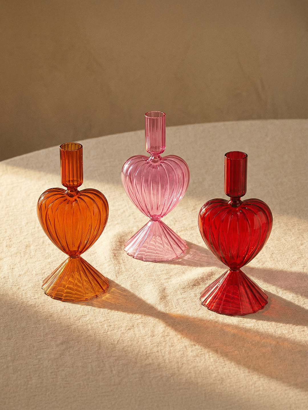 Malaga Heart Candleholder Set
