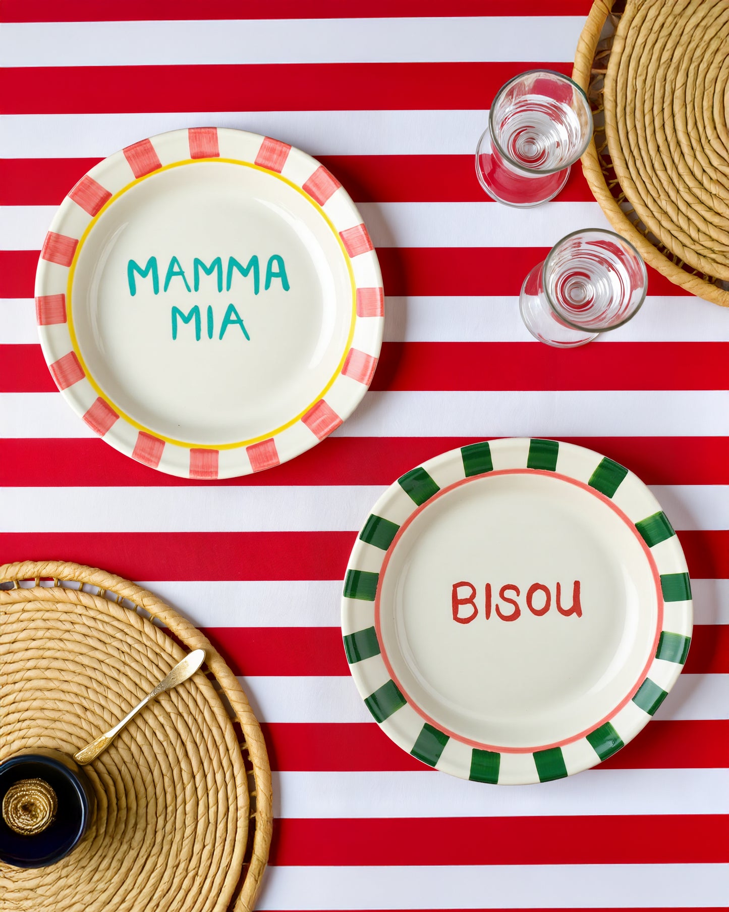 Veneto Message Breakfast Plates Set Of Two