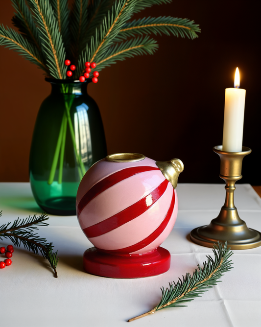 Winter Whimsy Single Bauble Candleholder