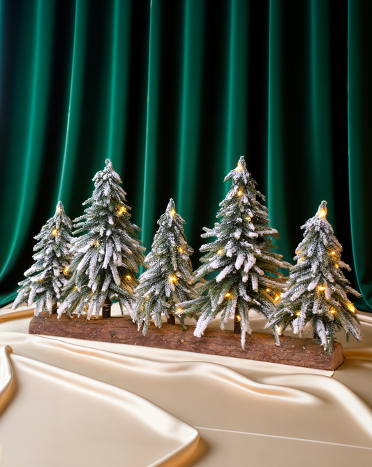 Holy Light Snowy Forest Centerpiece