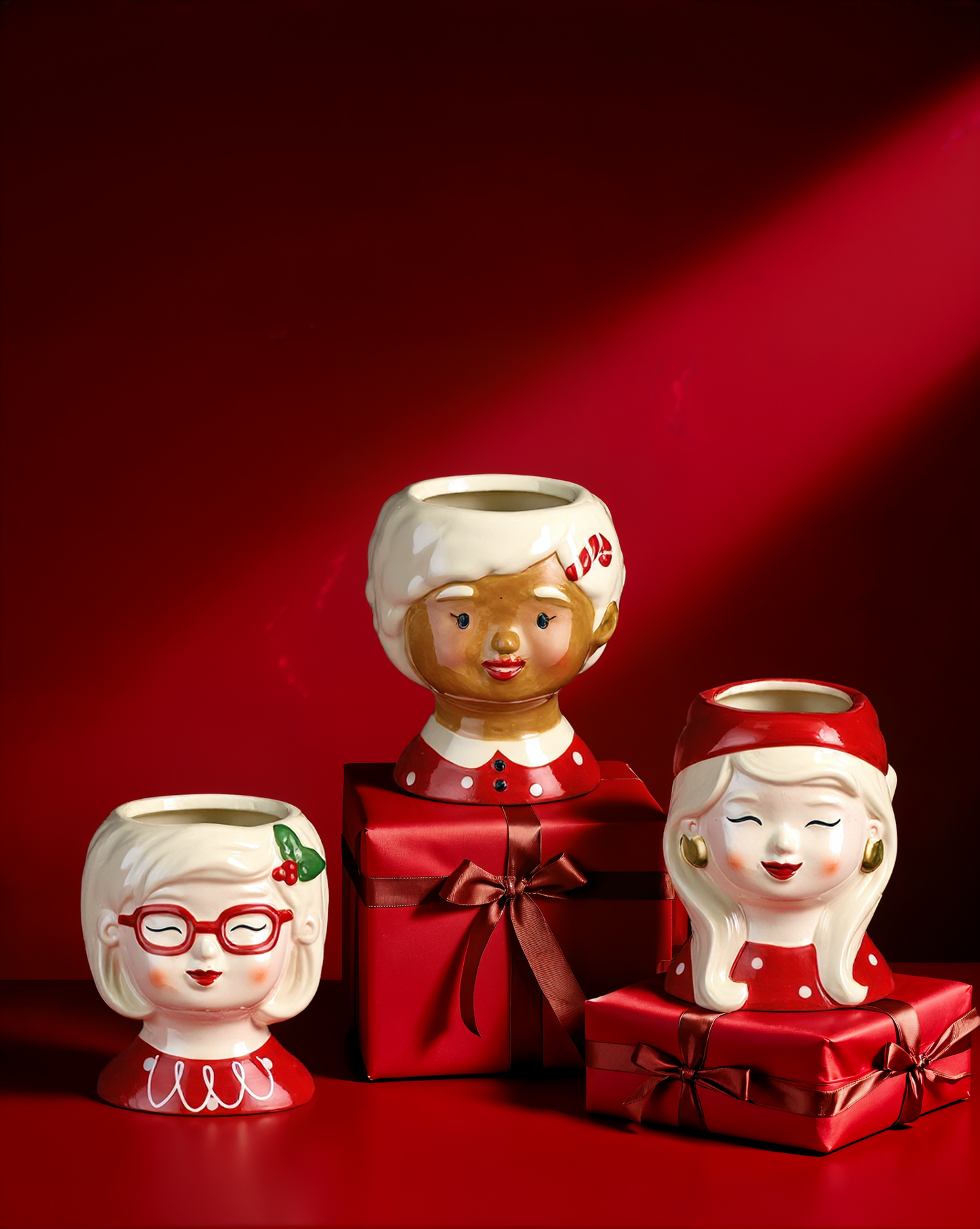 Merry Mania Christmas Character Planters