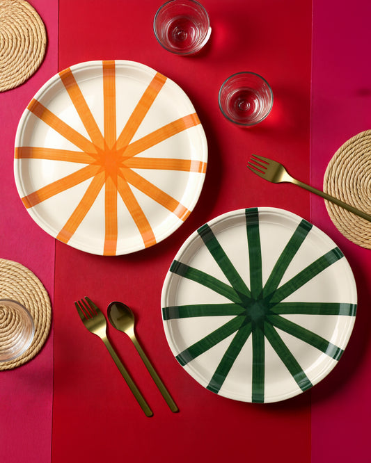 Veneto Crossed Dinner Plates Set Of Two