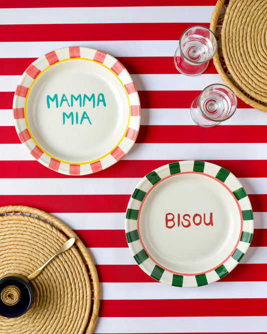 Veneto Message Breakfast Plates Set Of Two