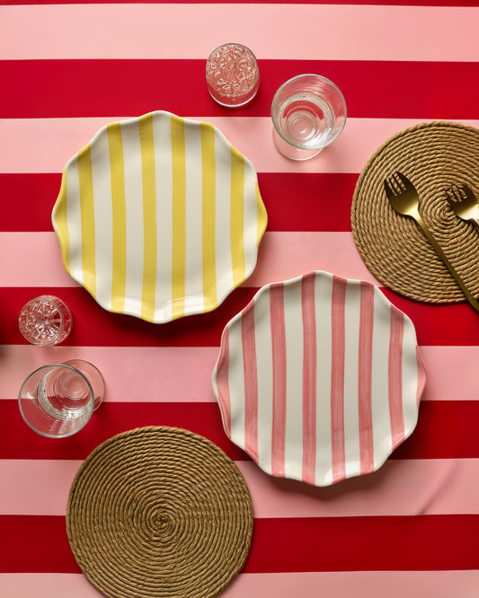 Veneto Striped Dinner Plate Set Of Two