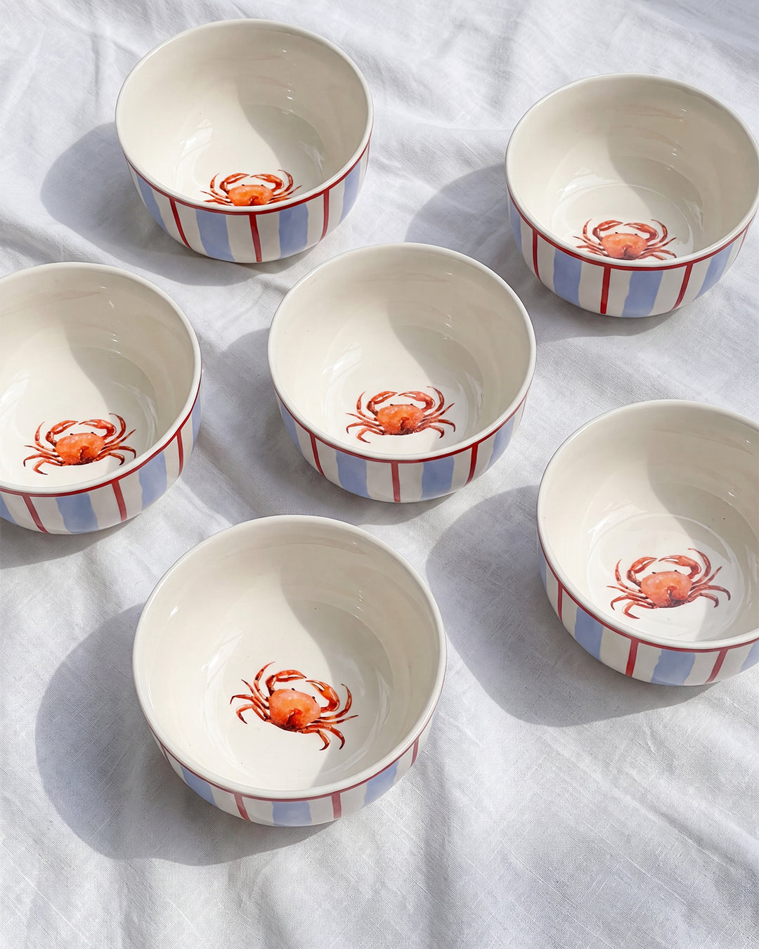 Crab Bowls Bundle (Set of 6)