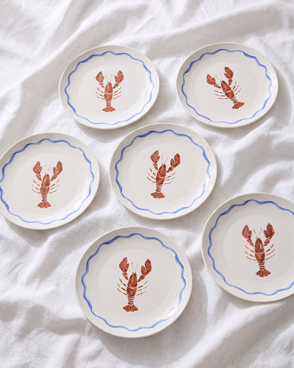 Lobster Dinner Plates Bundle (Set of 6)