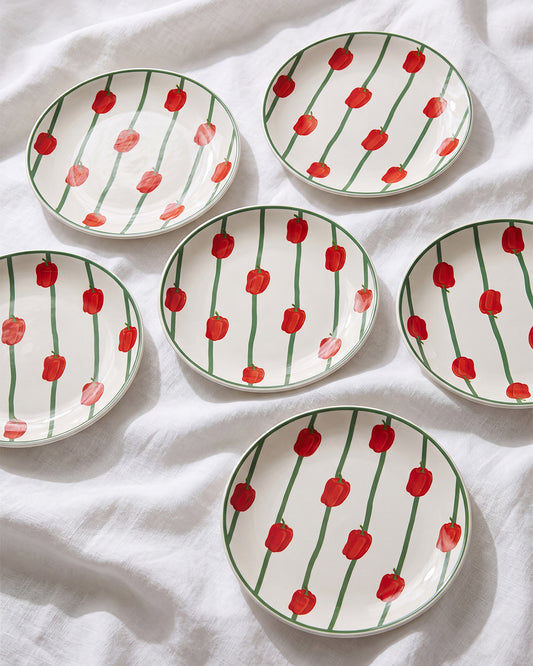 Pomodoro Dessert Plates Bundle (Set of 6)