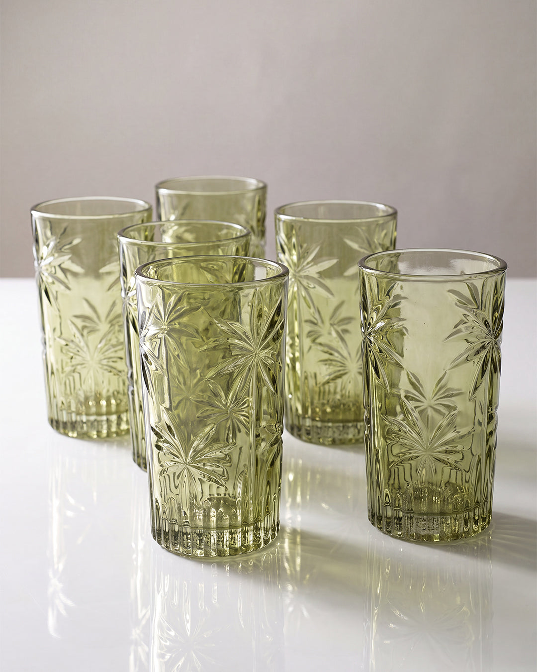 Palm Fern Tumblers Bundle (Set of 6)