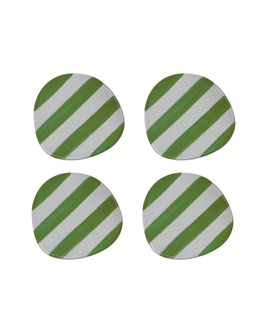 The Verde Stripe Coasters