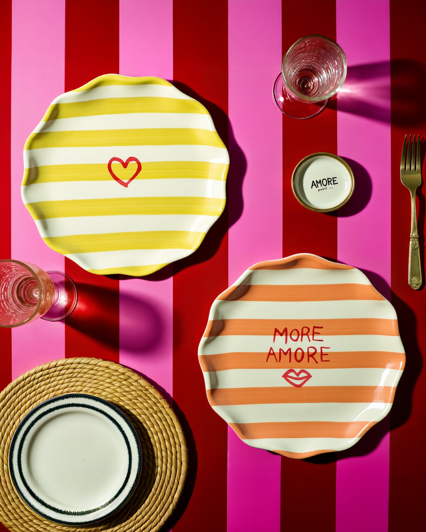 Veneto Symbols Breakfast Plates Set Of Two