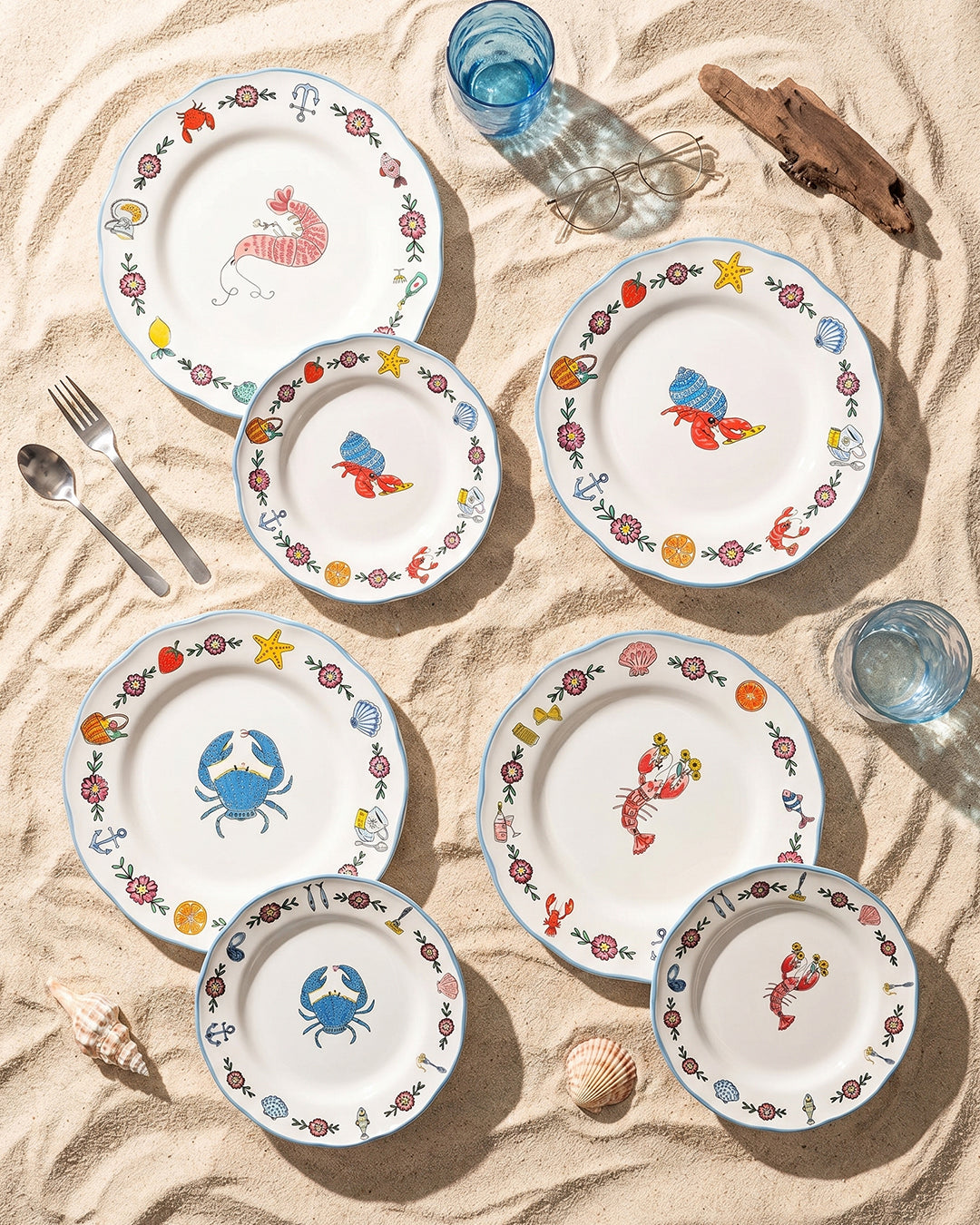 The Sea Parade Dinner Plates