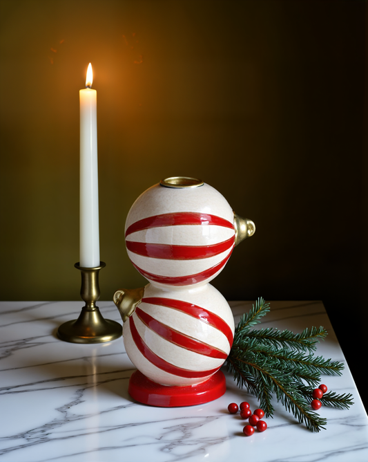 Winter Whimsy Double Bauble Candelholder