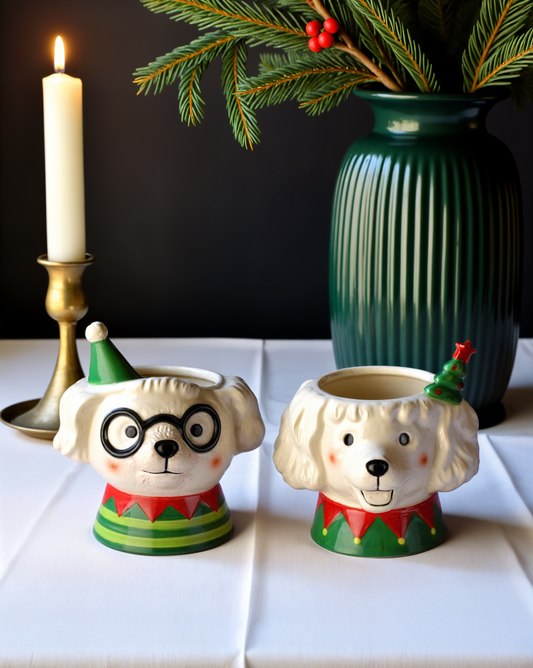 Winter Whimsy Dogs Potholder Set